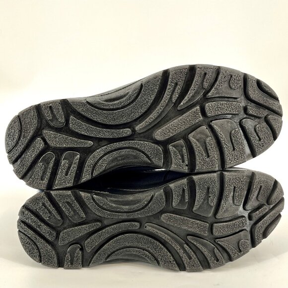 Easy Street Frosty Waterproof Ankle Boots Size 7.5W Navy Blue Faux Fur - Picture 10 of 16